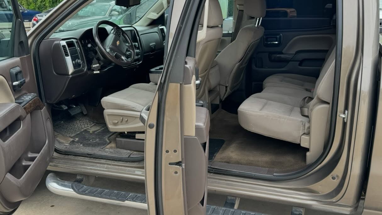 Silverado front interior after deep clean